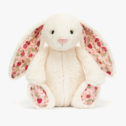 Jellycat Blossom Cream Bunny Berry – Original Soft Bunny Plush Toy