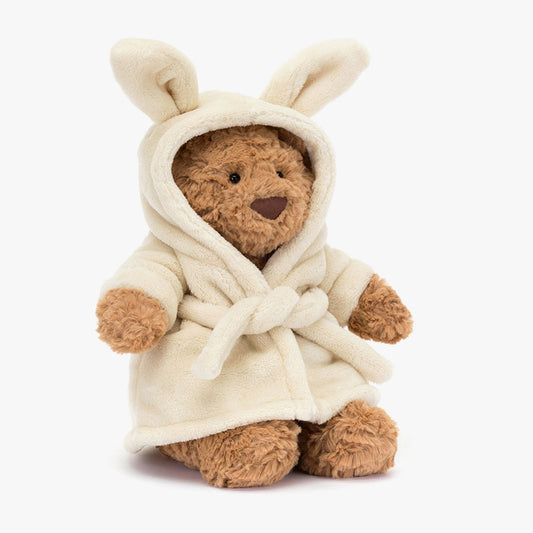Jellycat Bartholomew Bear Bathrobe Outfit – Adorable Bear Accessory for Dress-Up Play