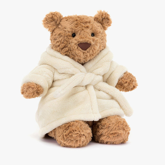 Jellycat Bartholomew Bear Bathrobe Outfit – Adorable Bear Accessory for Dress-Up Play